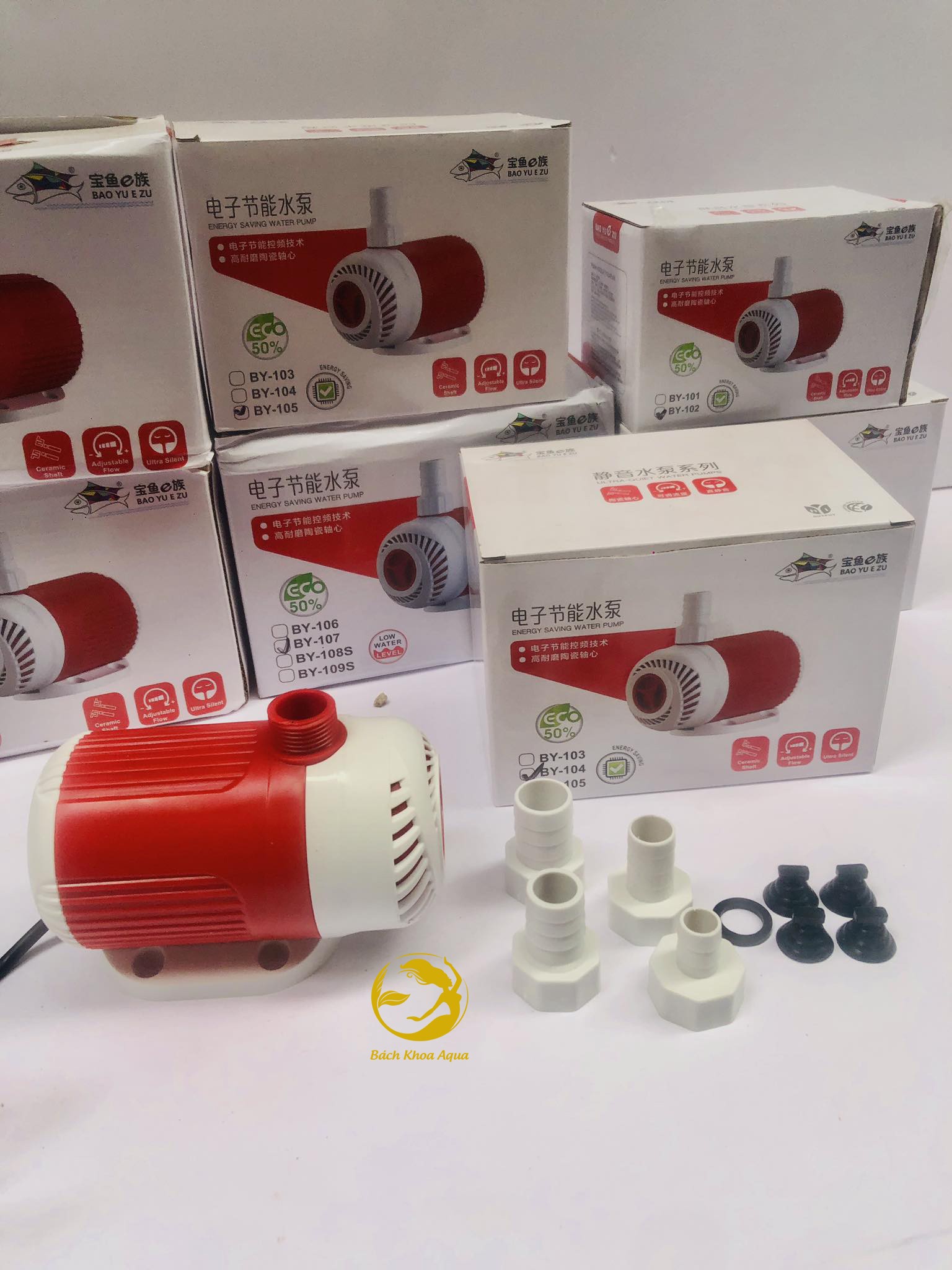 Máy bơm bể cá Baoyu BY-101 /BY-102 / BY-103 / BY-104 / BY-105 / BY-106 / BY-107 / BY-108S / BY-109S